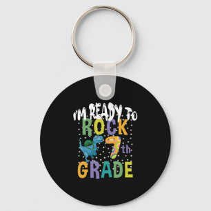 Terug naar school ik ben klaar om te rocken 7e lee sleutelhanger
