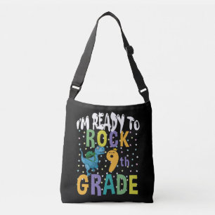 Terug naar school ik ben klaar om te rocken 9e kla crossbody tas