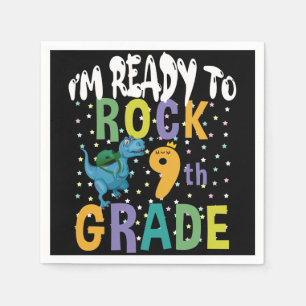 Terug naar school ik ben klaar om te rocken 9e kla servet