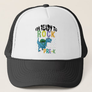 Terug naar school Ik ben klaar om te rocken Pre-K Trucker Pet