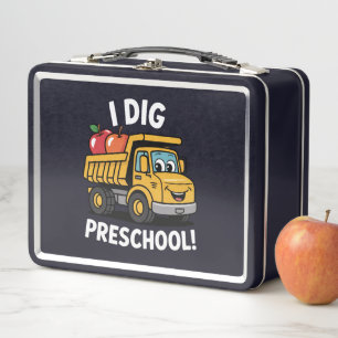 Terug naar school Ik graaf kleuter vrachtwagen