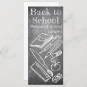 Terug naar School in chalkboardstijl (Voorkant / Achterkant)