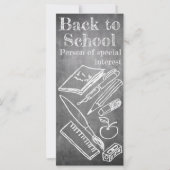 Terug naar School in chalkboardstijl (Voorkant)