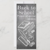 Terug naar School in chalkboardstijl (Voorkant)