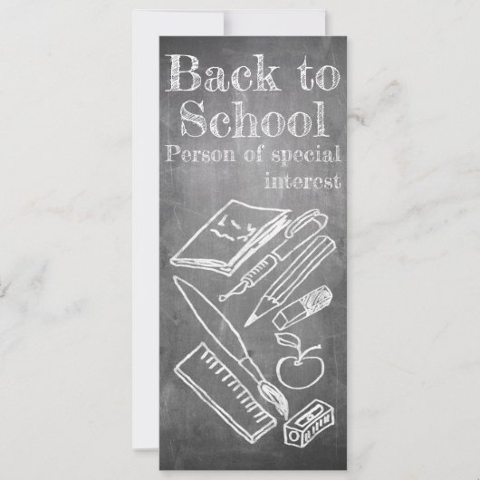 Terug naar school in krijtbord stijl (Voorkant)