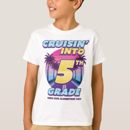 Terug naar school in stijl, 5e klas t-shirt