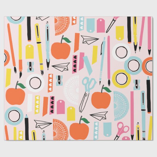 Terug naar school inpakpapier (Vlak)