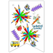 Terug naar school is Cool Bunting Banner (Tweede vlag)