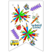 Terug naar school is Cool Bunting Banner (Eerste vlag)
