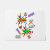 Terug naar school is Cool Door Mat (Voorkant)