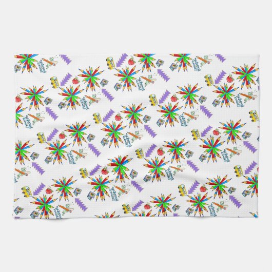 Terug naar school is Cool Kitchen Handdoek (Horizontaal)