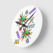 Terug naar school is Cool Teachers Clock Ronde Klok (Hoek)
