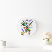Terug naar school is Cool Teachers Clock Ronde Klok (Huis)