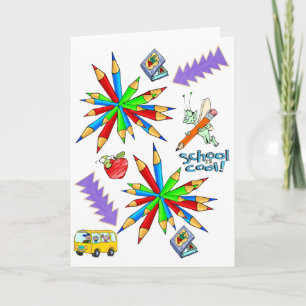 Terug naar school is Cool Wenskaart Feestdagen Kaart