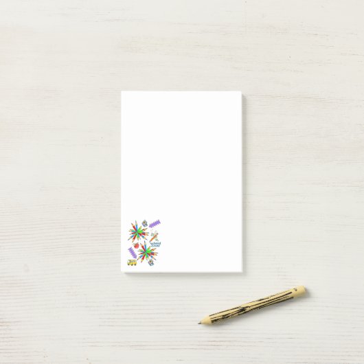 Terug naar school is Coole Notities Post-it® Notes (Op bureau)