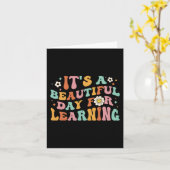 Terug naar school is het een mooie dag om thee te  kaart (Gele Bloem)