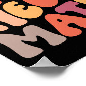 Terug naar school Je hebt Wiskunde leraren vrouwen Poster (Hoek)