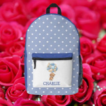 Terug naar school Jongen Beer thema Gedrukte rugza