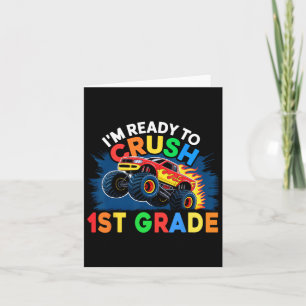Terug naar school jongens eerste dag van de 1e kla kaart
