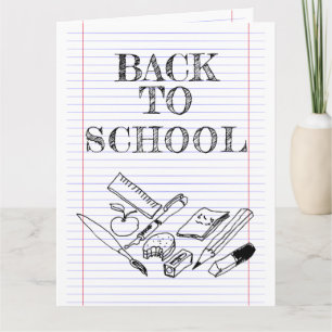 Terug naar school kaart