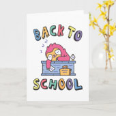 Terug naar school kaart (Gele Bloem)