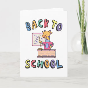 Terug naar school kaart