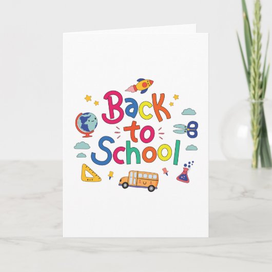 Terug naar school kaart (Voorkant)