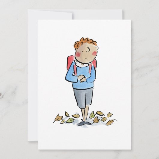 Terug naar School Kaart (Voorkant)