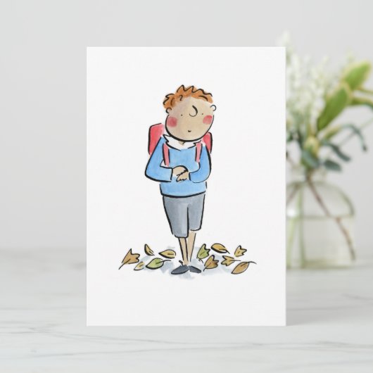 Terug naar School Kaart (Staand voorkant)