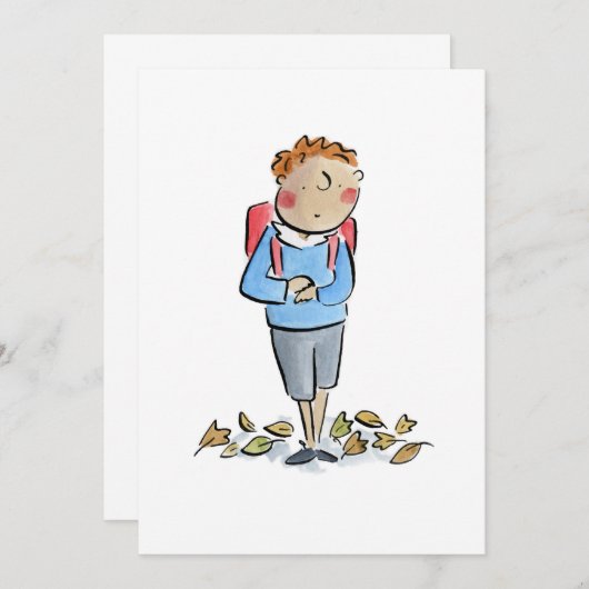 Terug naar School Kaart (Voorkant / Achterkant)