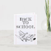 Terug naar school kaart (Voorkant)
