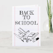 Terug naar School Kaart (Voorkant)