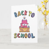 Terug naar school kaart (Gele Bloem)