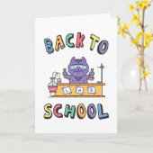 Terug naar school kaart (Gele Bloem)