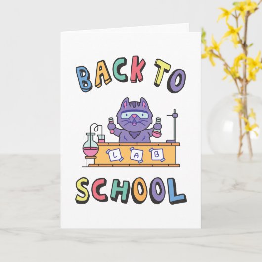 Terug naar school kaart (Gele Bloem)