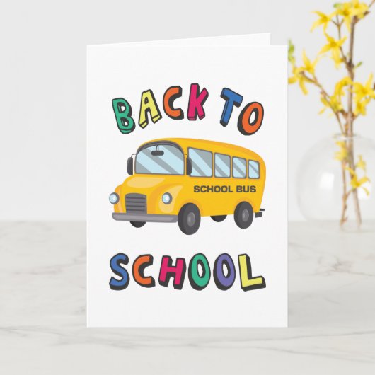 Terug naar school kaart (Gele Bloem)