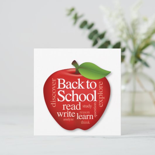 Terug naar School Kaart (Staand voorkant)