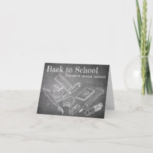 Terug naar school kaart