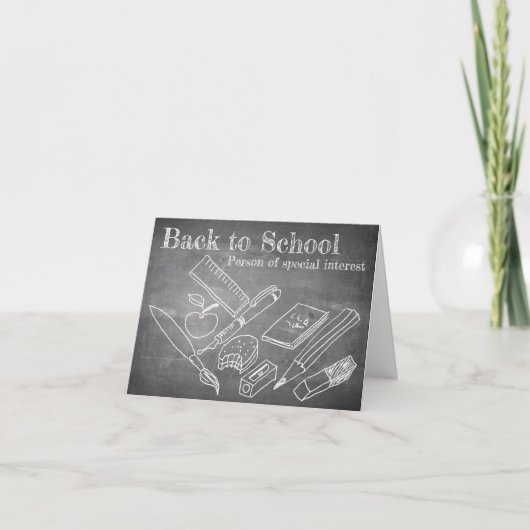 Terug naar school kaart (Voorkant)