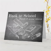 Terug naar school kaart (Gele Bloem)