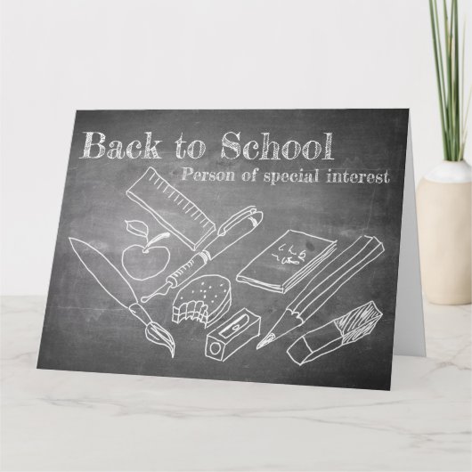 Terug naar school kaart (Voorkant)