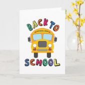 Terug naar school kaart (Gele Bloem)