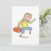 Terug naar school kaart (Staand voorkant)