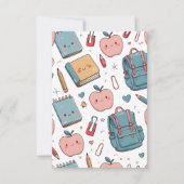 Terug naar School Kaart (Voorkant)