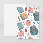 Terug naar School Kaart (Voorkant / Achterkant)