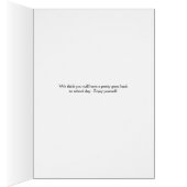 Terug naar School Kaart, Young Girl Illustration (Binnen (Rechts))