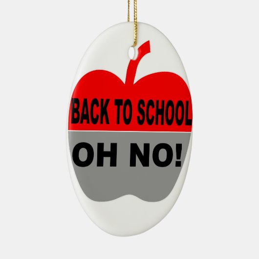 Terug naar school keramisch ornament (Rechts)