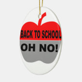 Terug naar school keramisch ornament (Links)