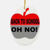 Terug naar school keramisch ornament (Voorkant)