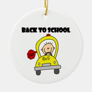 Terug naar School Keramisch Ornament